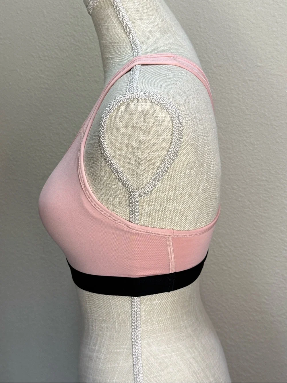Nike Women’s Light Pink Dri-FIT Sports Bra - Size Small